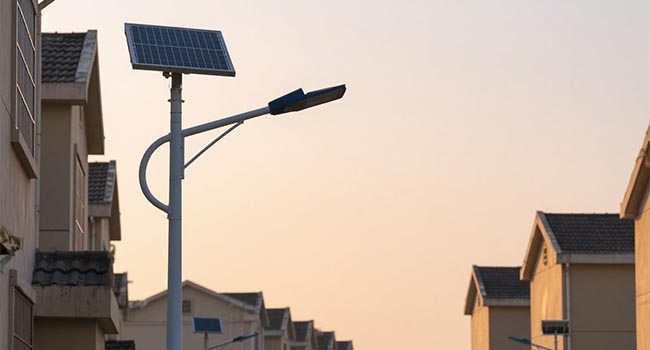 Solar Street Light in Community